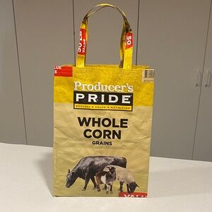 🌼3/$20🌼 Upcycled Reusable Producer’s Pride Whole Corn Tote Bag ♻️